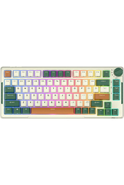 ROYAL KLUDGE RKH81 RGB, USB, Bluetooth, Wireless, Layout SUA, Multicolor