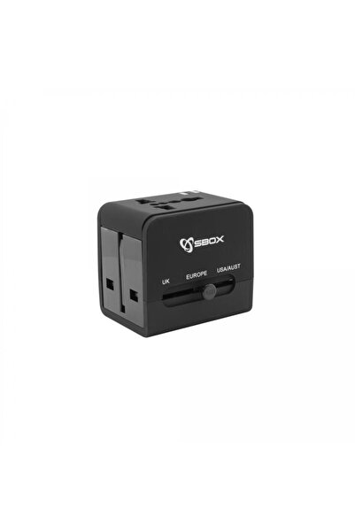 SBOX Adaptor universal de călătorie 2x USB-A