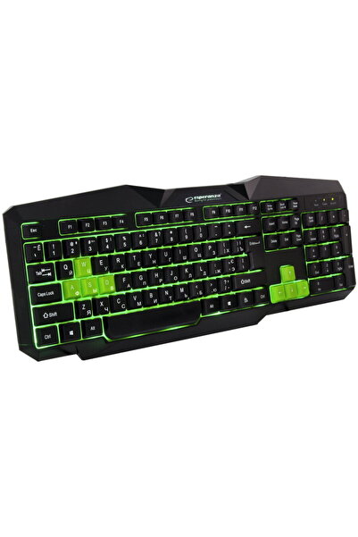ESPERANZA WIRED USB GAMING ILLUMINATED KEYBOARD TIRIONS GREEN UKRAINIAN LAYOUT