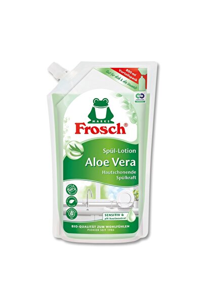 Frosch Aloe Vera Sıvı Bulaşık Deterjanı Hassas Ciltler İçin 800 ml, Vegan, Ye...
