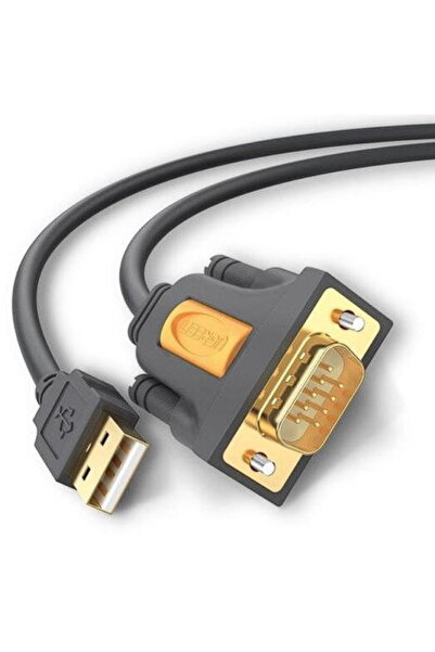 Ugreen Adaptor, "CR104" USB 2.0 (T) la serial DB9M (9-pin)(RS232)(T), 1m, negru
