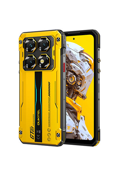 oukitel WP60 Yellow 5G Rugged Phone, 7.2" 120Hz IPS, 16GB RAM + 512GB, NFC, 1...