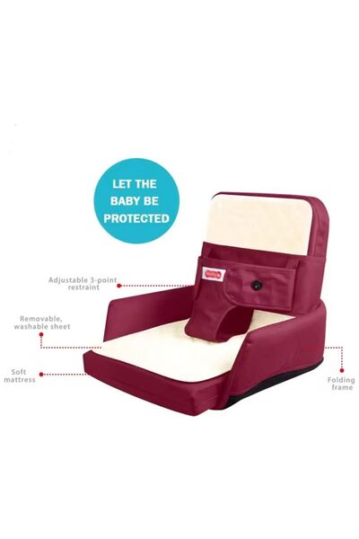 Generic سرير أطفال محمول مهدئ 5 في 1 قابل للطي: كرسي أطفال، سرير متنقل، مقعد ...
