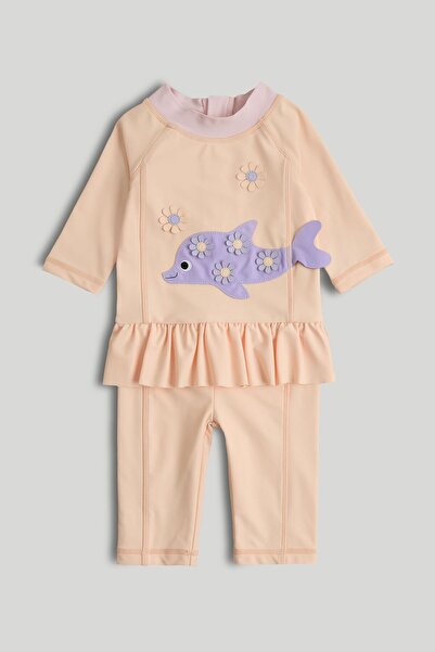 MOTHERCARE بدلة دولفين الواقية من الشمس بعامل حماية من الشمس 50+