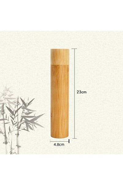 Choice أنبوب خيزران فارغ بطول 23 سم، أنبوب فرشاة أسنان من الخيزران فارغ، وعلب...