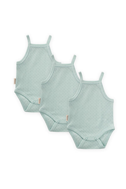 Cigit Triple Air Conditioned Bodysuit 0-3 Years Mint Green