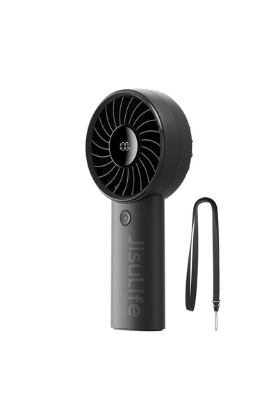 JISULIFE Handheld Fan Life4 5000mAh Portable USB Fan - Black