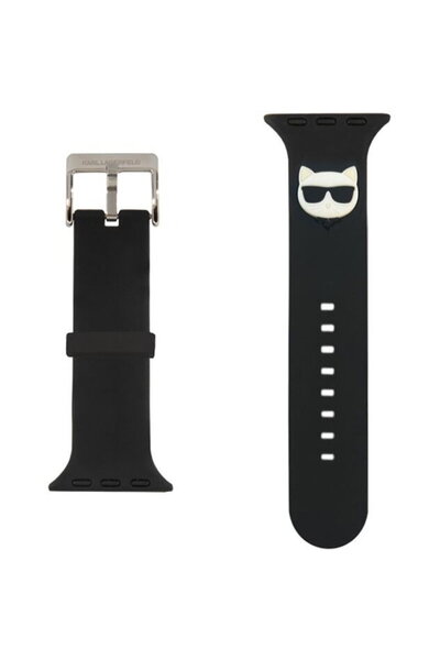 Karl Lagerfeld Curea Choupette Head Apple Watch 38mm / 40mm Negru