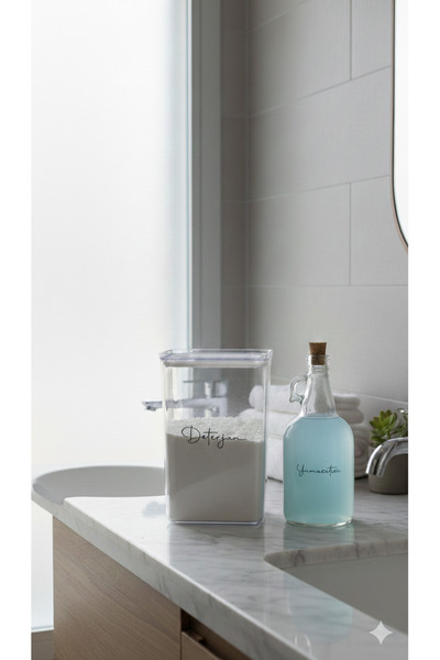 Dia Set de 2 detergenti și balsam de rufe – Recipient pentru detergent pudră ...