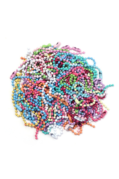 Choice mixed 80pcs 20-100pcs/lot 10cm Colorful Ball Bead Chains For DIY Keych...