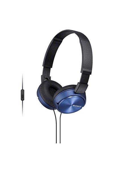 Sony Headphones, MDRZX310APL, DJ type, with phone control, Blue