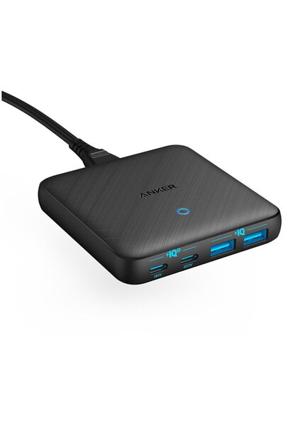 Anker PowerPort 543 Atom 65W, PowerDelivery, 2x USB-C, 2x USB-A, PowerIQ 3.0,...