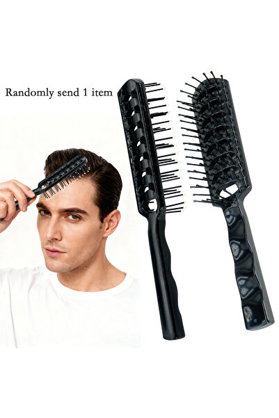 Choice فرشاة تصفيف الشعر 343-أسود-02 ذات فتحات تهوية، أداة لتدليك فروة الرأس ...