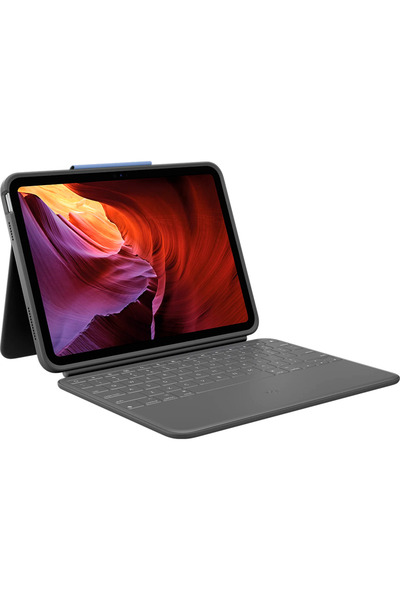 logitech Rugged Folio pentru iPad 10th gen, Layout US, Graphite