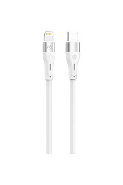 TELLUR Cablu silicon Type-C la Lightning, PD30W, 1m, alb