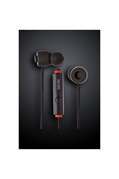Grixx Optimum headphones - with microphone - black