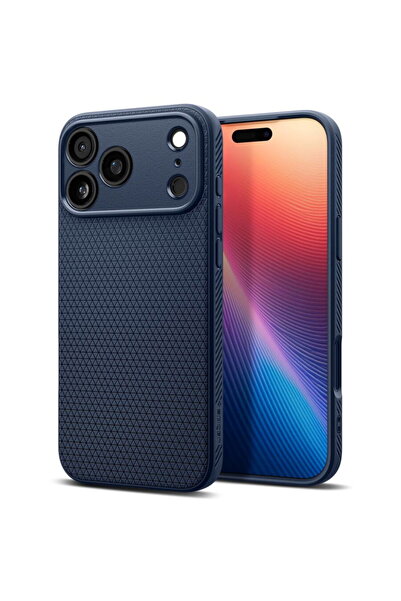 Spigen Husa pentru iPhone 17 Pro Max - Liquid Air - Navy Blue