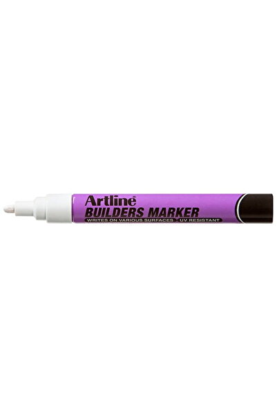 artline ARTLINE marker, for builders, plastic body, round tip 2.3mm - white