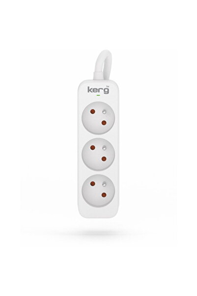 HSK DATA Kerg M02389 3 Earthed sockets - 5m power strip with 3x1,5mm2 cable, 16A