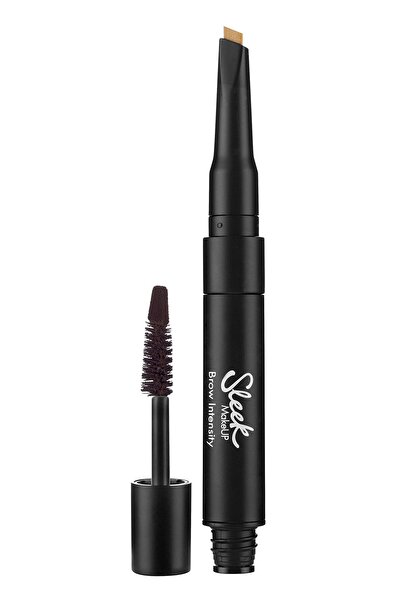 Sleek MakeUP Rimel și iluminator Brow Intensity 2 în 1, Închis + Auriu, 3 ml