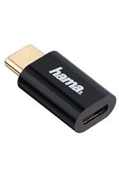 Hama Adapter, micro USB to USB Type-C plug, black