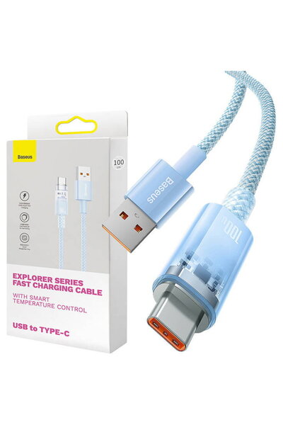 Baseus Quick Charge Cable Explorer Series USB to USB-C 100W, 2m (Blue)