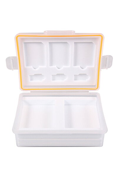 Patona Hard case for SD micro SD cards and 2x LP-E8 NP-95 EN-EL14 Li109-1907 ...