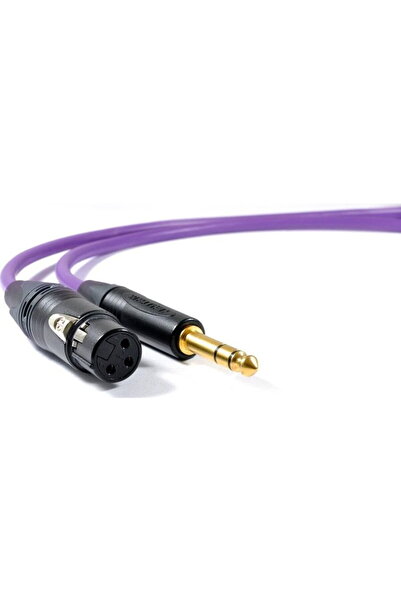 Melodika Jack Kabel 6,3 mm - XLR 7m fioletowy