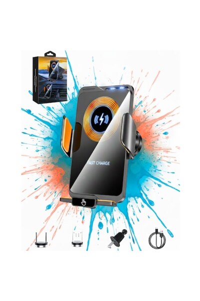 Louluna Suport auto pentru telefon, prindere automată, încărcare rapidă 66W, ...