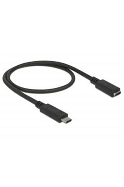 DELOCK Cablu prelungitor cu port USB Type-C tatДѓ - port mamДѓ; de 1,0m, negru