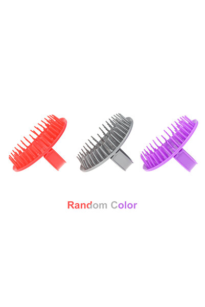Choice Random color Silicone Shampoo Brush Scalp Massager for Hair Comb Anti-...