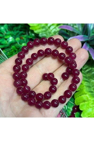 TAŞ UZMANI حجر كوارتز ملون ياقوتي كروي 8 ملم