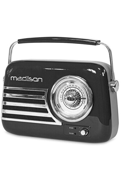 Generic ΦΟΡΗΤΟ ΡΑΔΙΟΦΩΝΟ FM NOSTALGIA 15W ΜΕ ΛΕΙΤΟΥΡΓΙΑ BLUETOOTH/AUX - ΜΑΥΡΟ