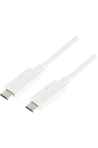 LogiLink - Cablu de conectare USB-C 3.1 Gen2, 1m, alb