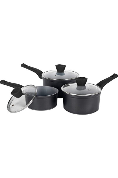RUSSELL HOBBS RH01706EU Pearlised saucepan set 3pcs