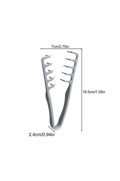Choice مشط تصفيف الشعر ذو الأسنان العريضة لتكثيف الشعر الرمادي، أداة تجعيد ال...