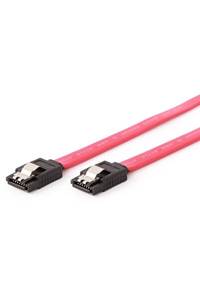 Gembird Cablu de date Serial ATA III 30 cm, cleme metalice, roșu