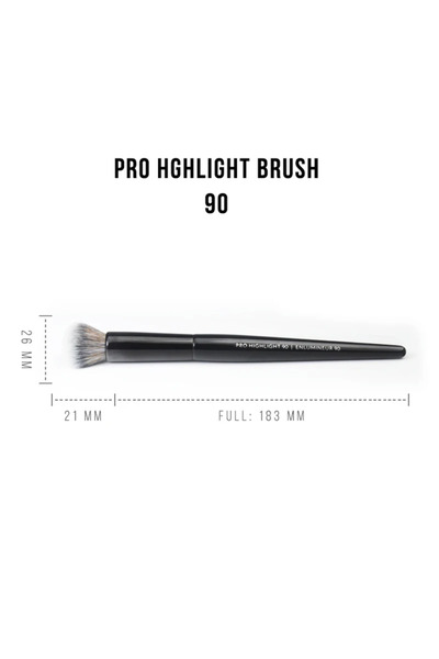 Choice فرشاة أحمر الخدود الاحترافية رقم 90 - فرشاة مكياج دائرية ناعمة من الشع...