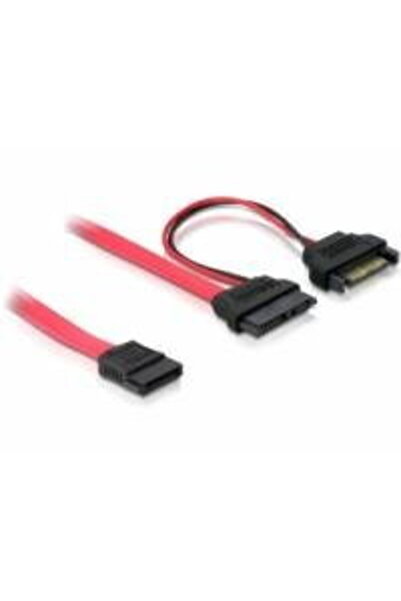 DELOCK Cablu SATA Slim 13pin albastru > 7+15pin 5V