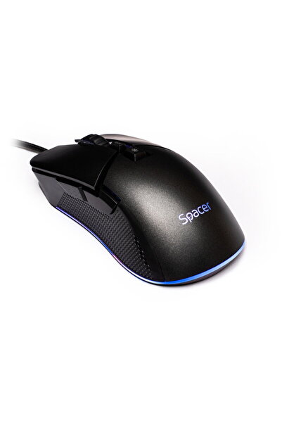 Spacer SPGM-PULSAR-PRO Gaming cu fir USB Optic 8000 dpi RGB Negru