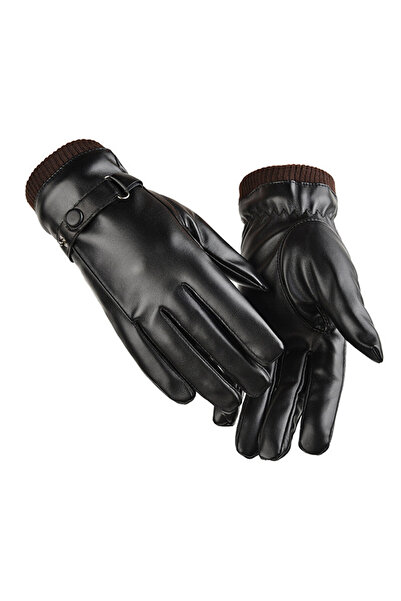 EFAYN.RO Men's gloves, elegant model, adjustable snap closure, universal size...