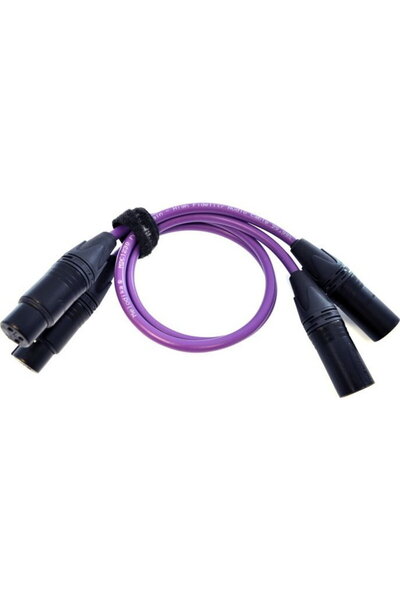 Melodika Kabel XLR x2 - XLR x2 3m fioletowy