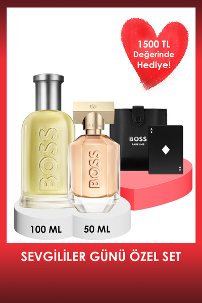 BOSS The Scent For Her EDP 50 ml Kadın Parfüm + Bottled EDT 100 ml Erkek Parf...