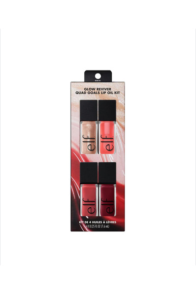 ELF E.L.F. COSMETICS Glow Reviver Quad Goals Lip Oil Kit
