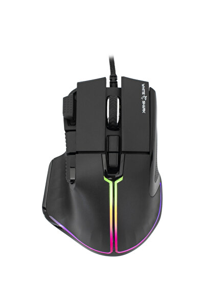 white shark MARROK-B 12000 DPI, USB, Iluminare RGB, Negru