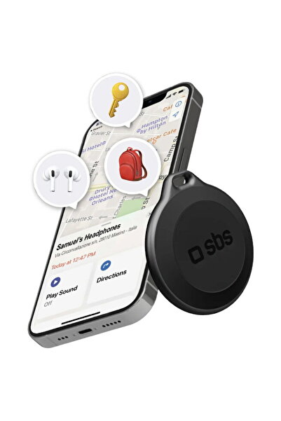 SBS Track My Circle Waterproof IP65 Locator Compatible with Apple Find My - B...