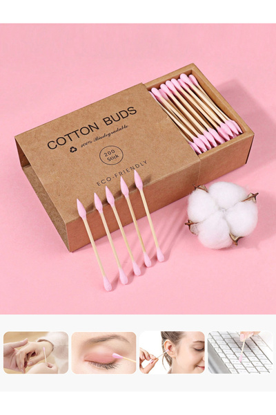 Choice Makeup Fine Cotton Swab For Makeup Removal With A Pointed Tip Two Head...