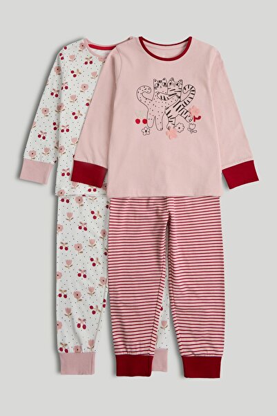 MOTHERCARE 2 Pack Cat Pyjamas
