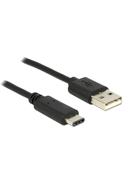 DELOCK Cablu USB Tip-C 2.0 mascul > USB 2.0 tip-A mascul 1 m negru