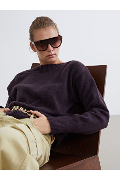 LC Waikiki Pulover tricotat pentru femei cu guler larg, Sparkly Choices, de l...